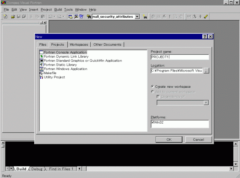 Windows Fortran について