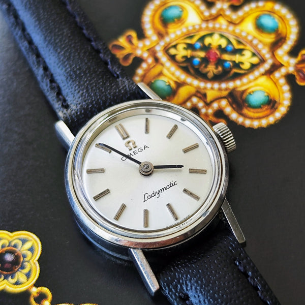 OH済み】OMEGA オメガ LADYMATICレディマティック 自動巻き腕時計