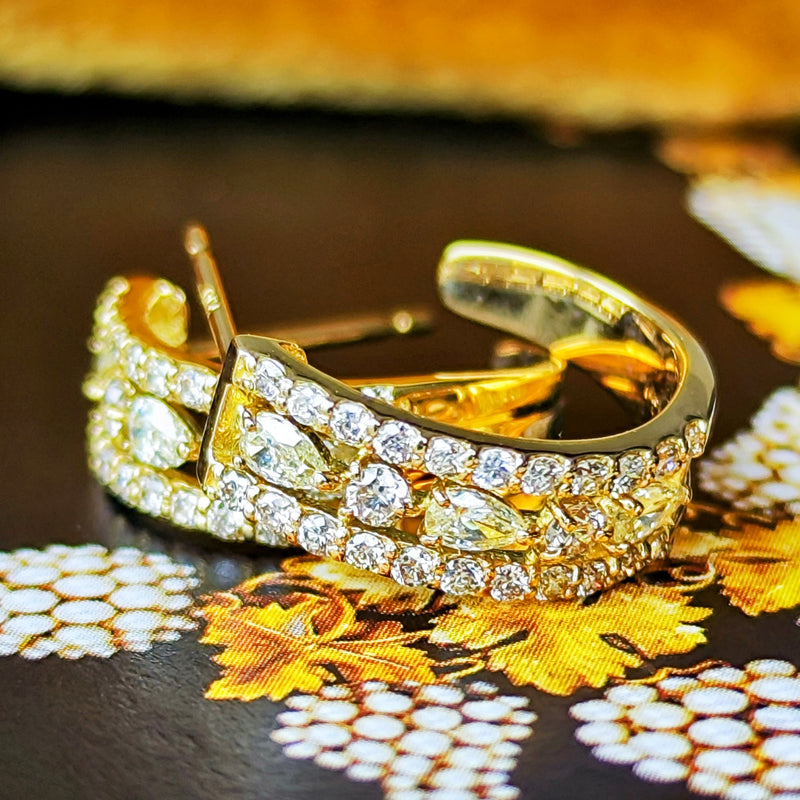 天然ダイヤモンド 18金 ピアス – Mico宝飾店