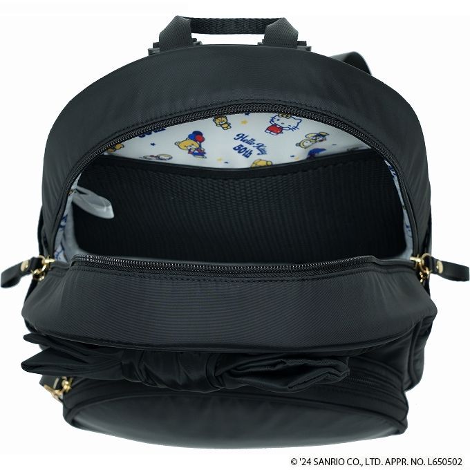 A-667 Hello Kitty リボンリュック(M)ブラック| キャリーバッグは信頼