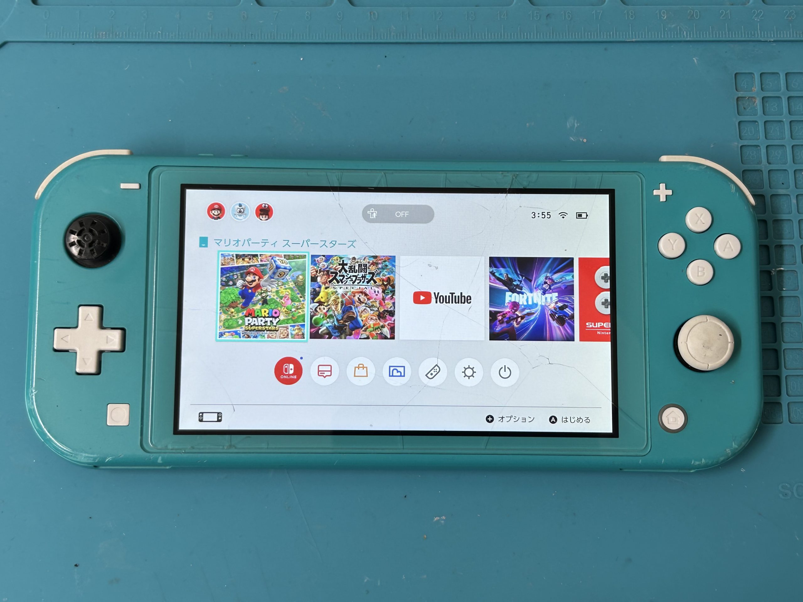 Switch Lite ロゴフリーズ修理依頼 来店K様 | 全国郵送受付: Nintendo