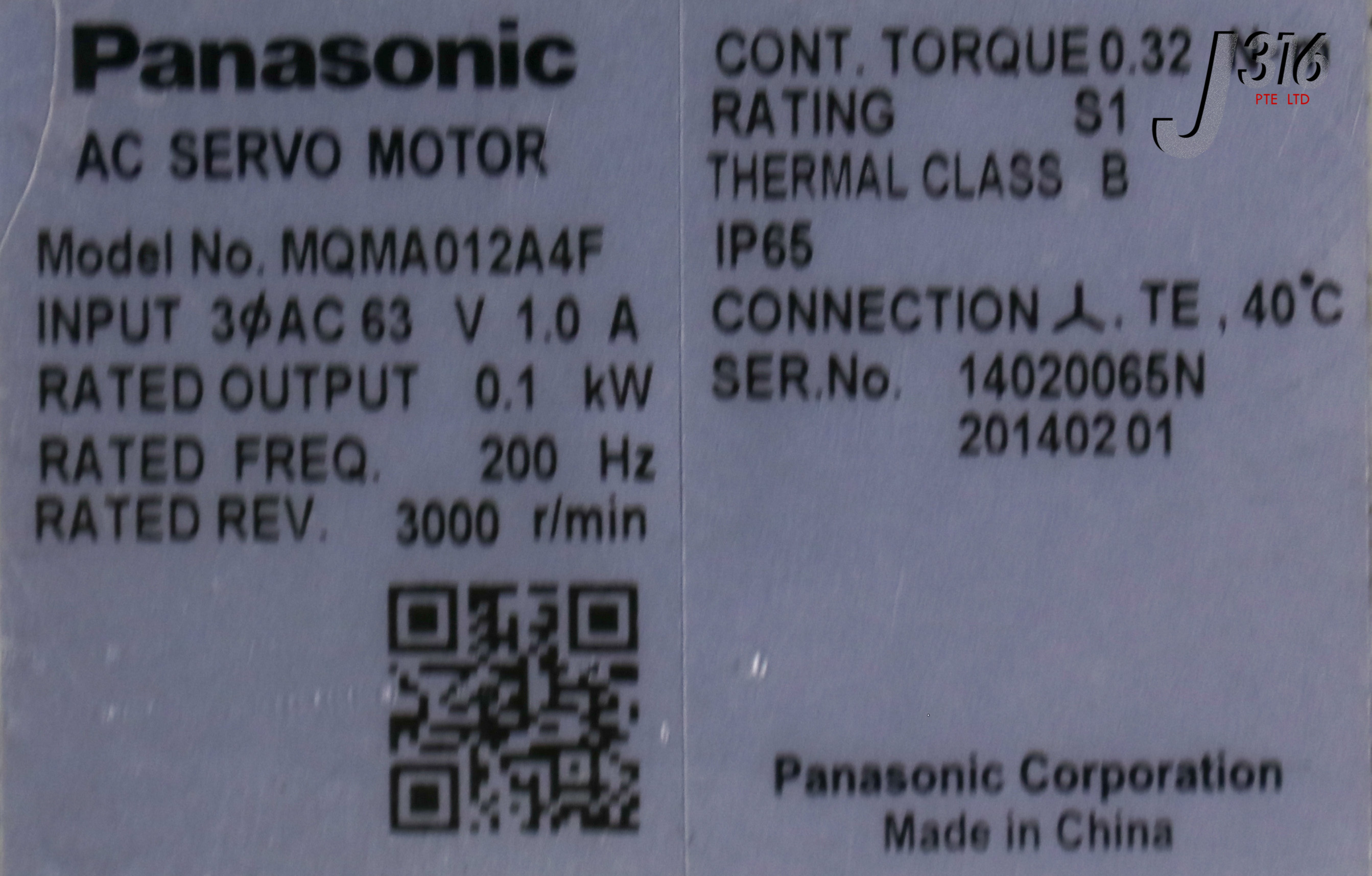 21768 PANASONIC AC SERVO MOTOR MQMA012A4F | eBay