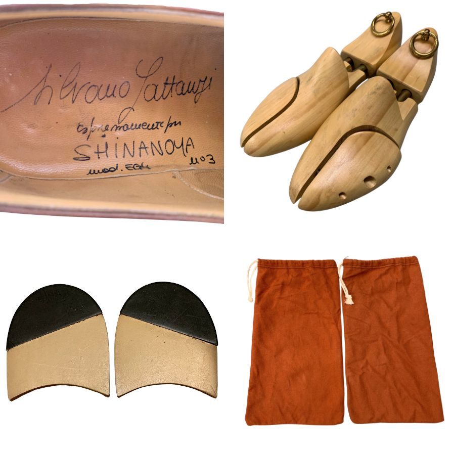 シルヴァノ ラッタンジ 信濃屋別注 キャップトゥ メダリオン ブラウン