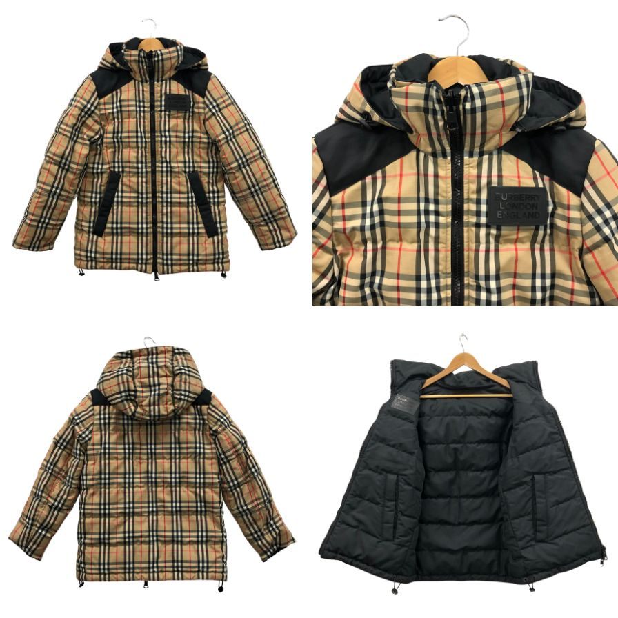 美品◇バーバリー ロンドン ダウンジャケット リバーシブル 白タグ