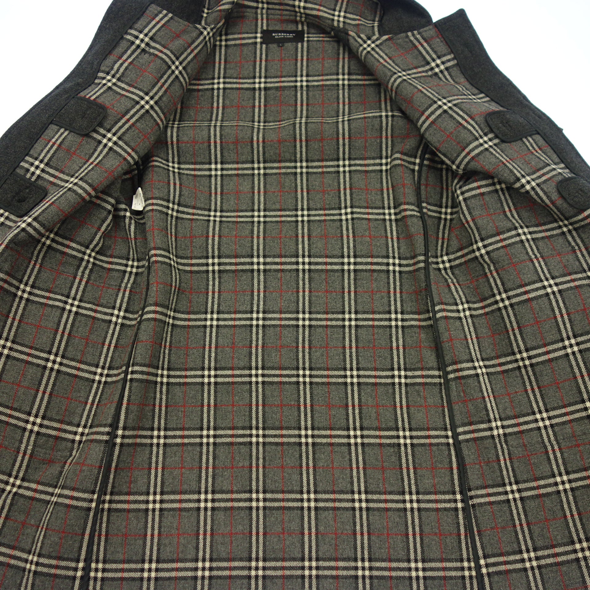 美品◇バーバリー ブラックレーベル ダッフルコート ノバチェック