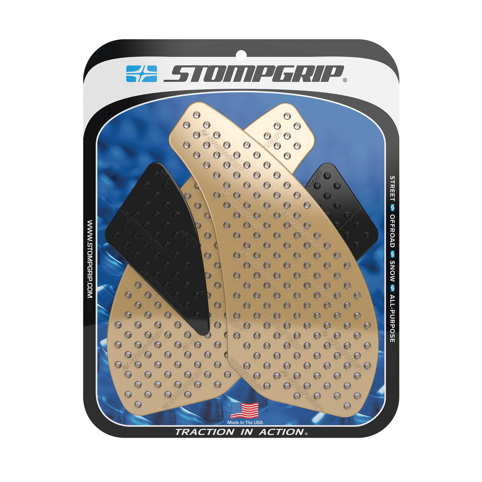 Stompgrip - Kawasaki Ninja ZX-6R 07-08 Tank Grips (0032)