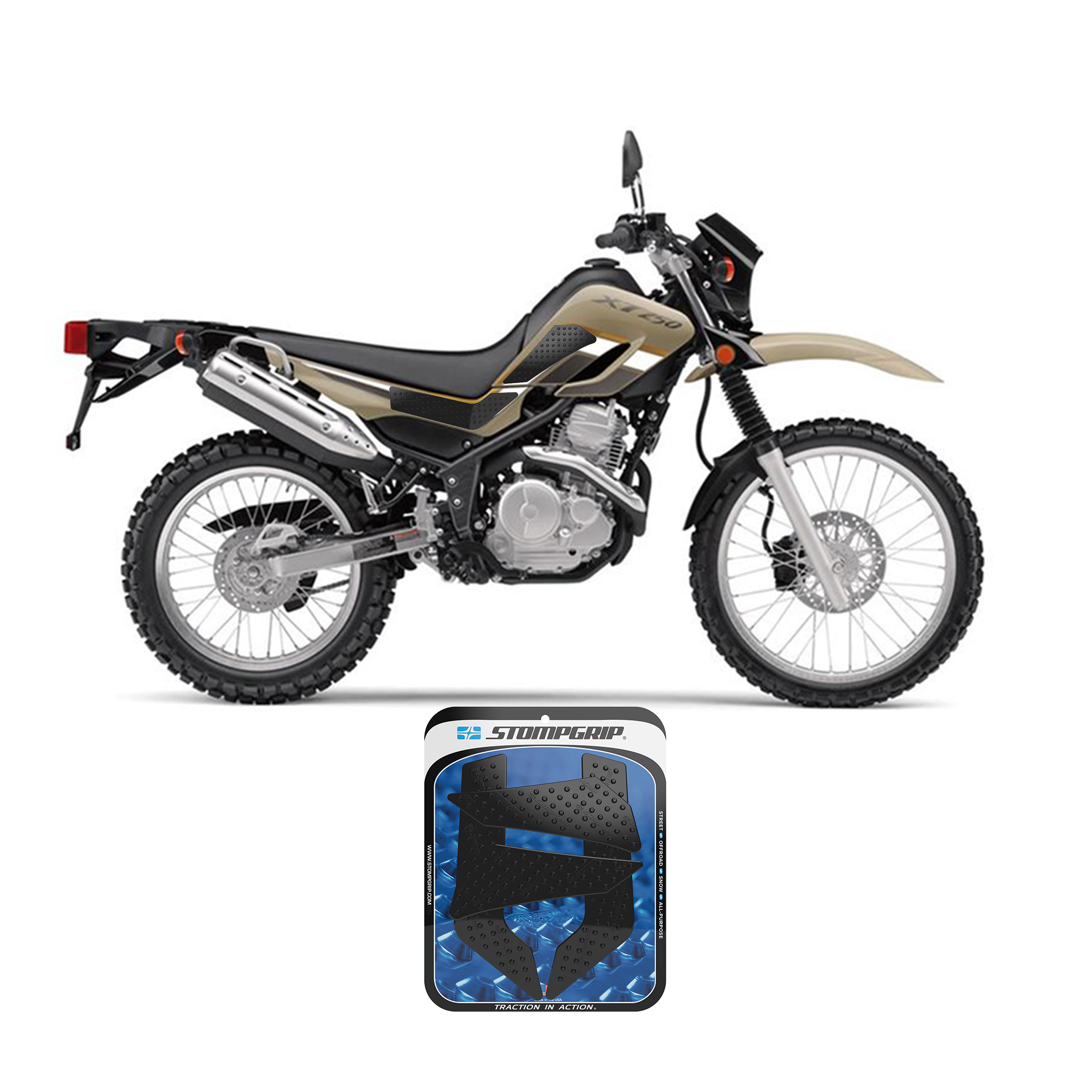 Stompgrip - Yamaha XT250 08-25 Tank Grips (0126)