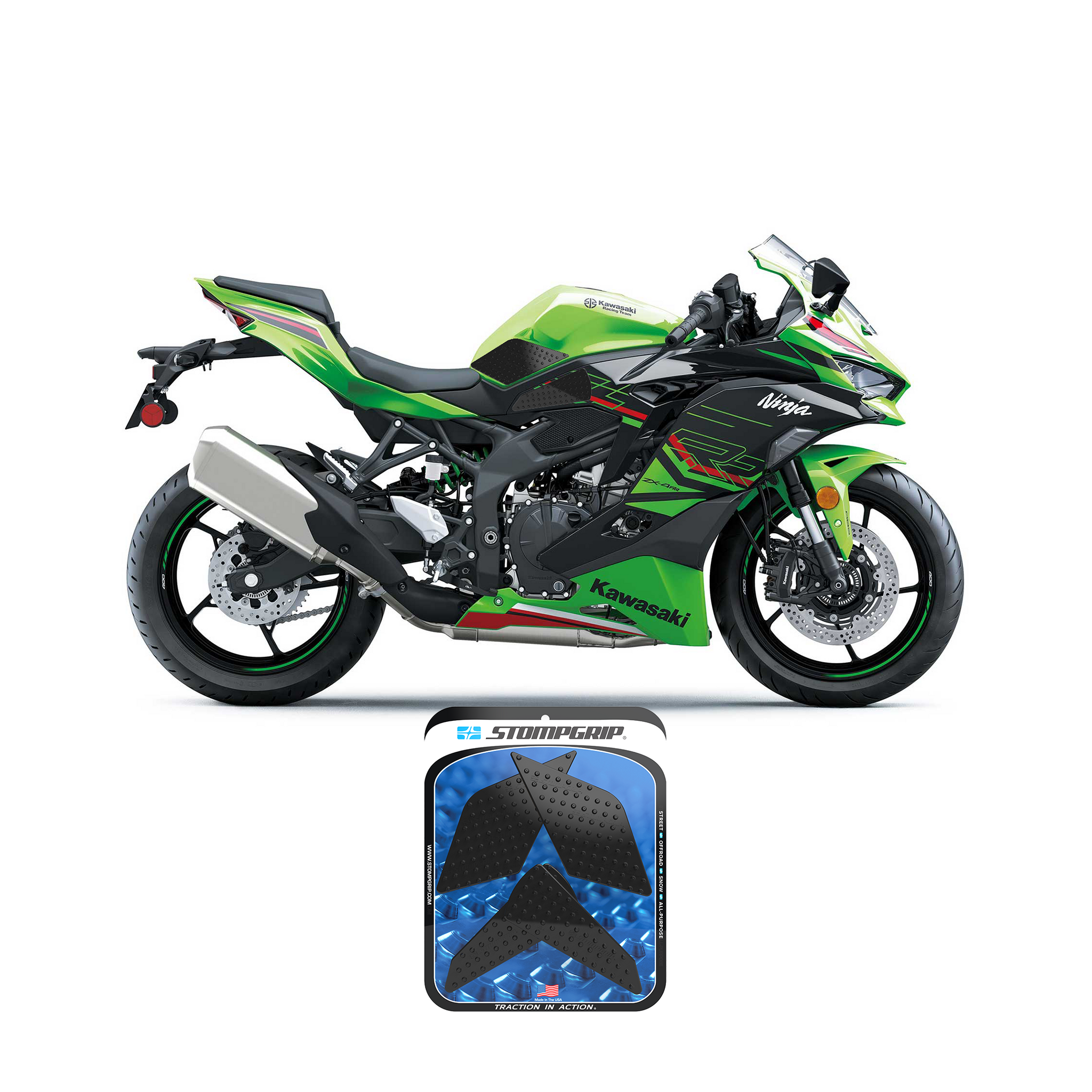 Stompgrip - Kawasaki Ninja ZX-4RR 2023-25 Tank Grips (0204)