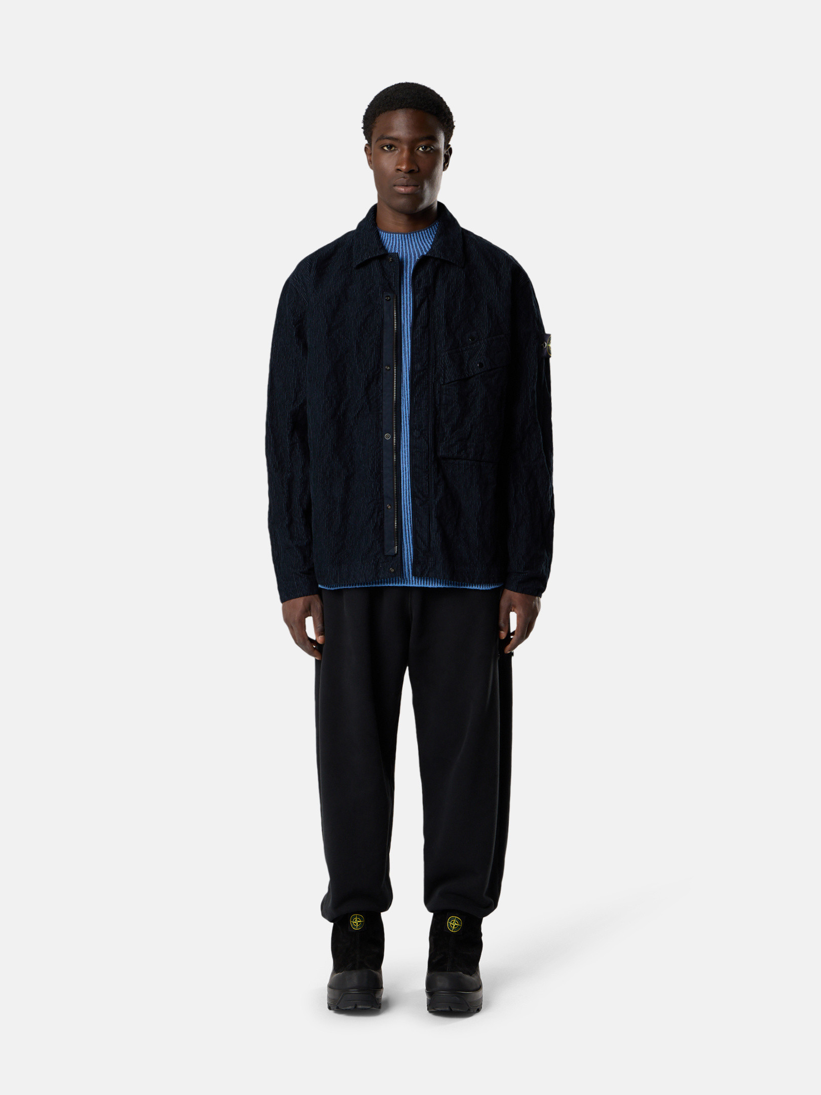 メンズ オーバーシャツ ウール/コットン | Stone Island 公式