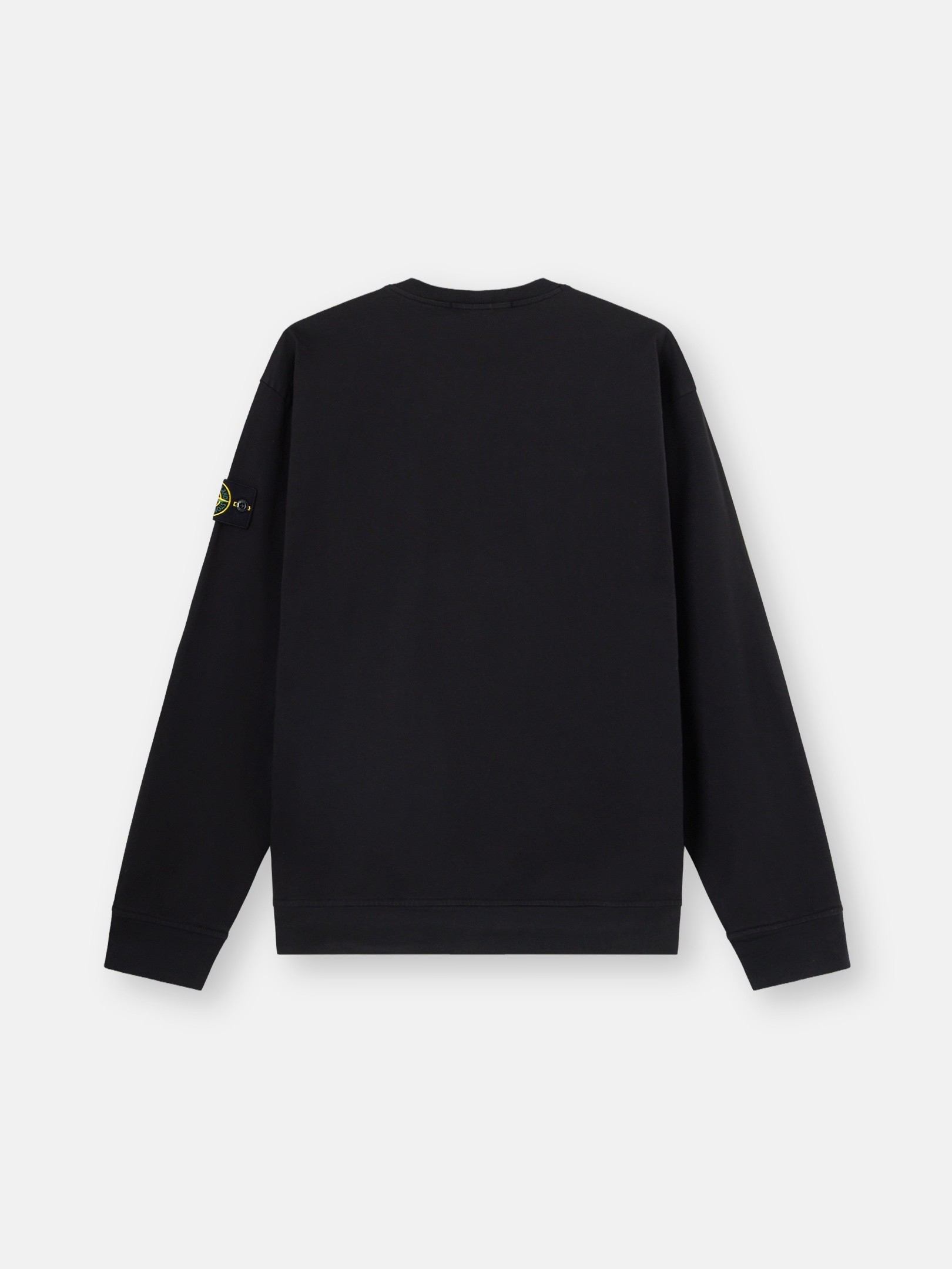 ブラック レギュラーフィット クルーネック スウェットシャツ 6100057