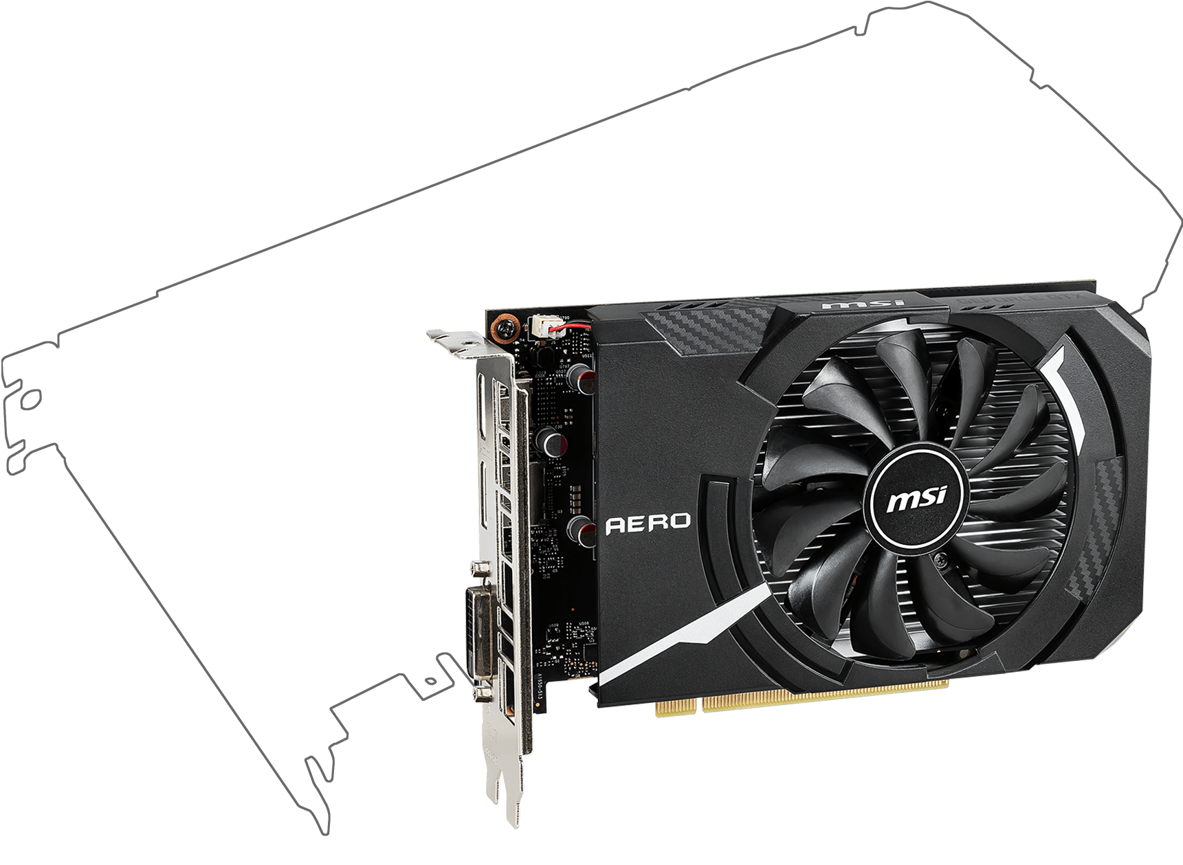 MSI GeForce GTX 1650 AERO ITX 4G OCV1