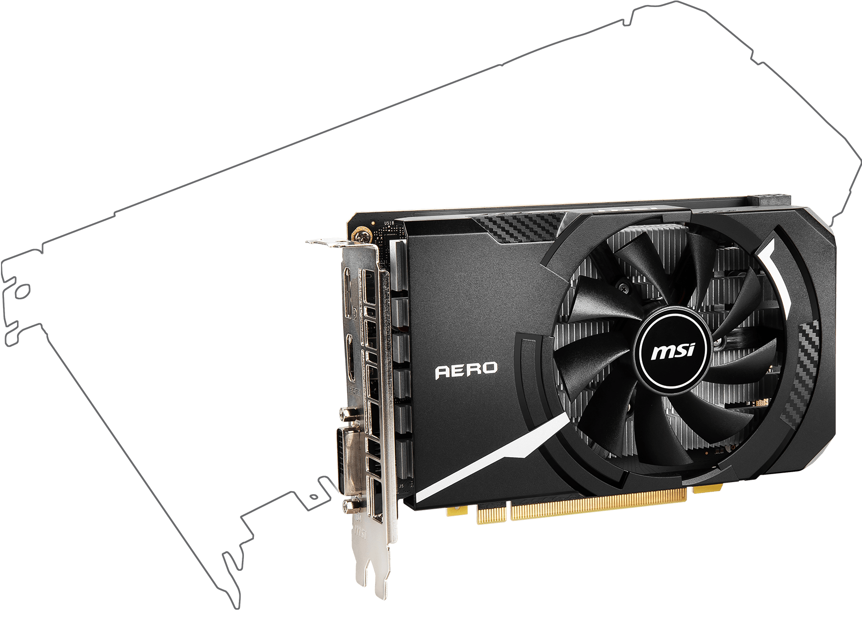 GeForce GTX 1650 D6 AERO ITX OCV1