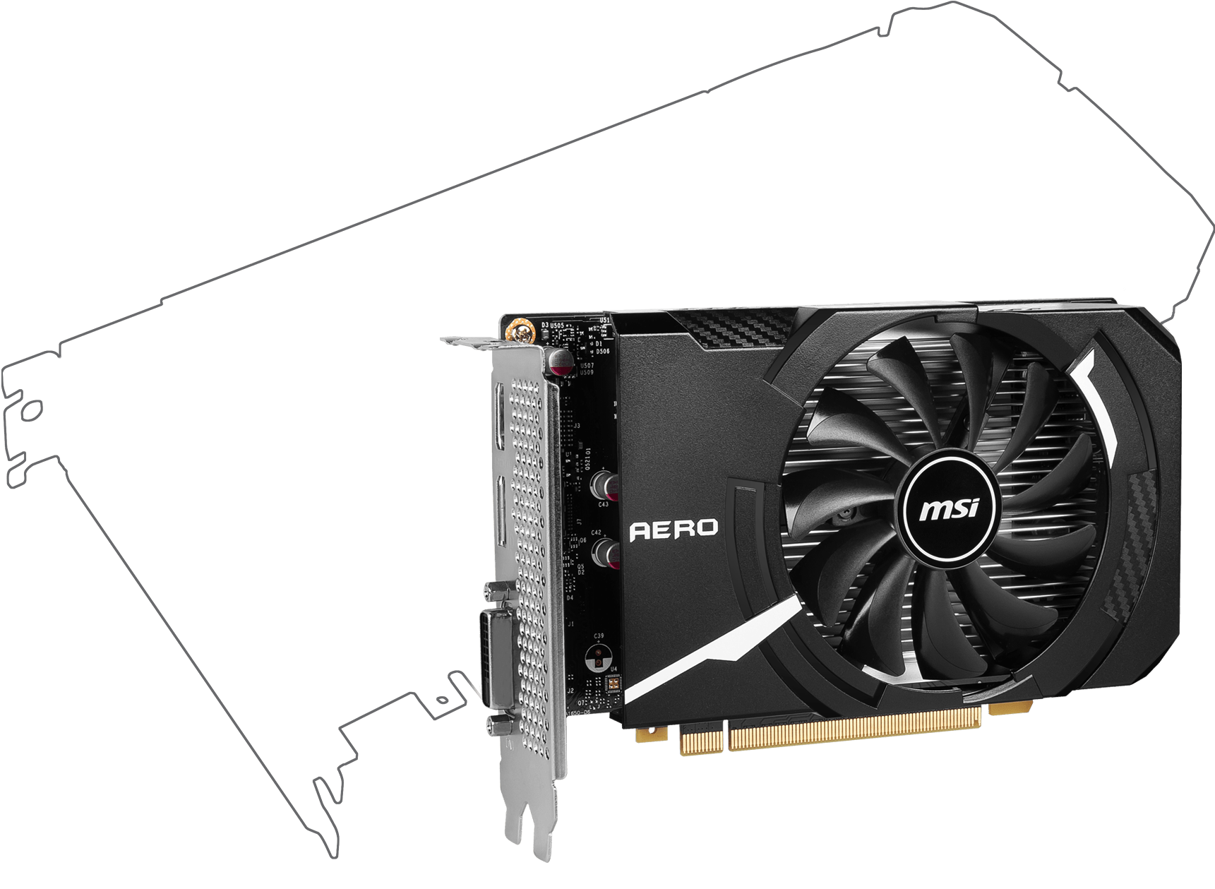 GeForce® GTX 1630 AERO ITX 4G OC