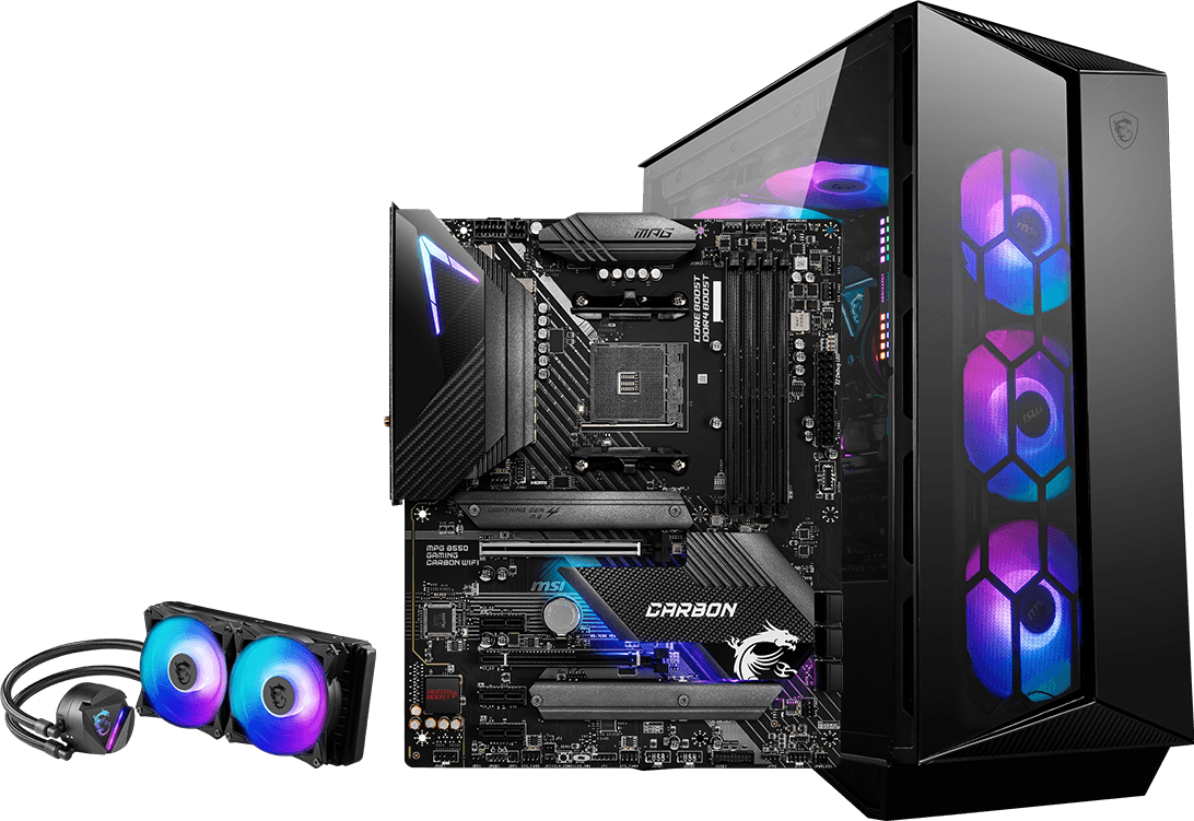 MSI MPG B550 GAMING CARBON WIFI AMD AM4 DDR4 CF M.2 USB 3.2 Gen 2