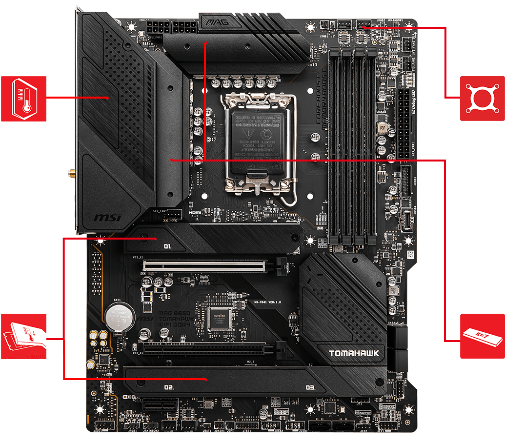 MAG B660 TOMAHAWK WIFI DDR4