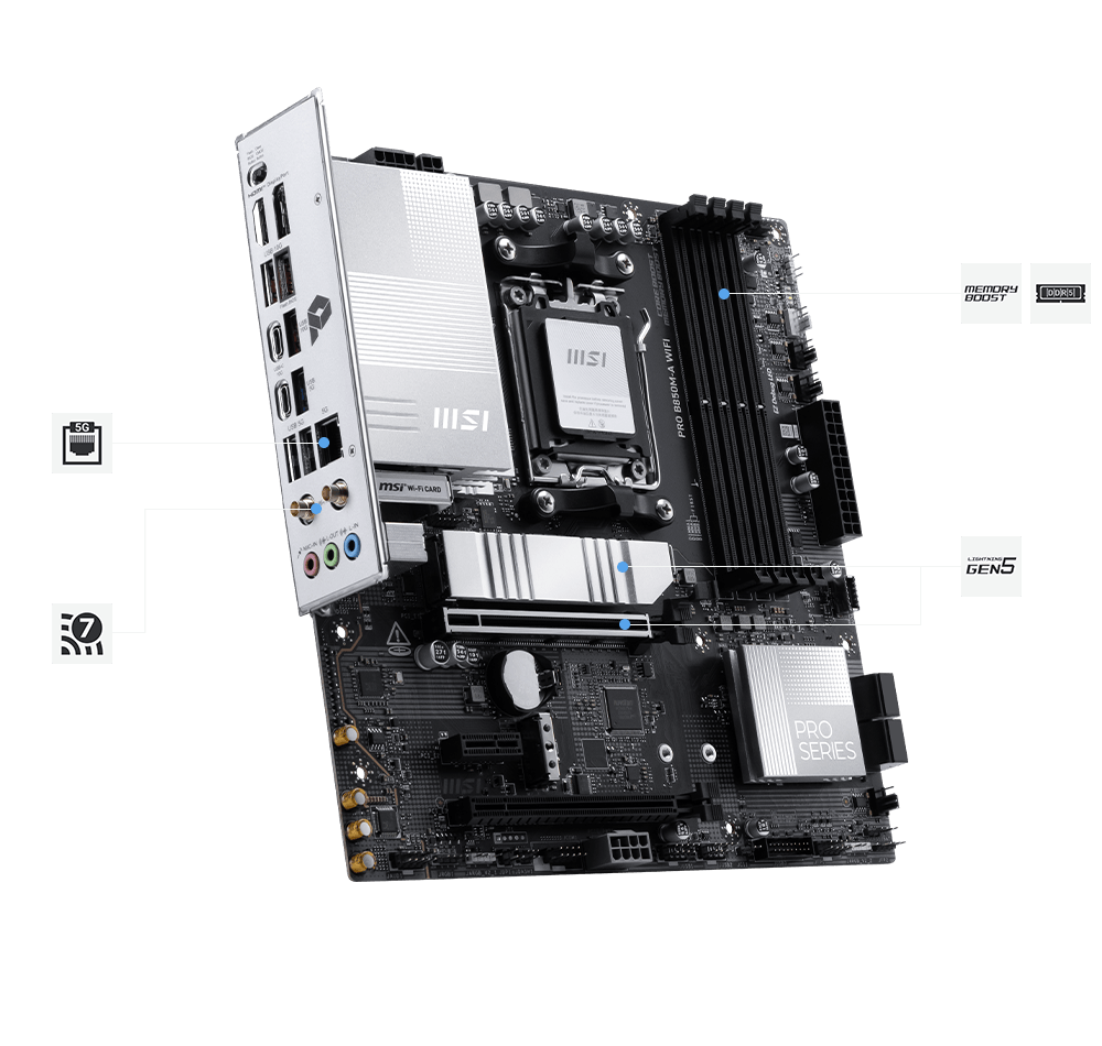 PRO B850M-A WIFI | PRO Series Motherboards｜Best Motherboard for