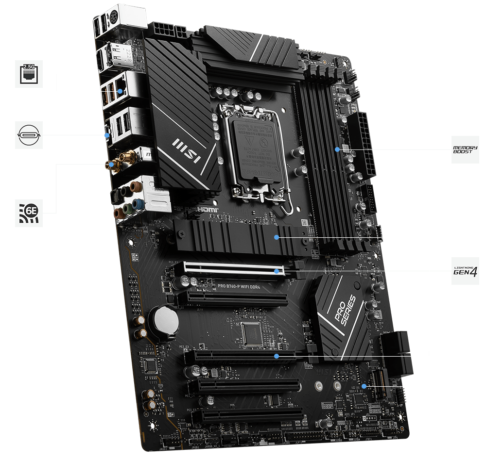 PRO B760-P WIFI DDR4