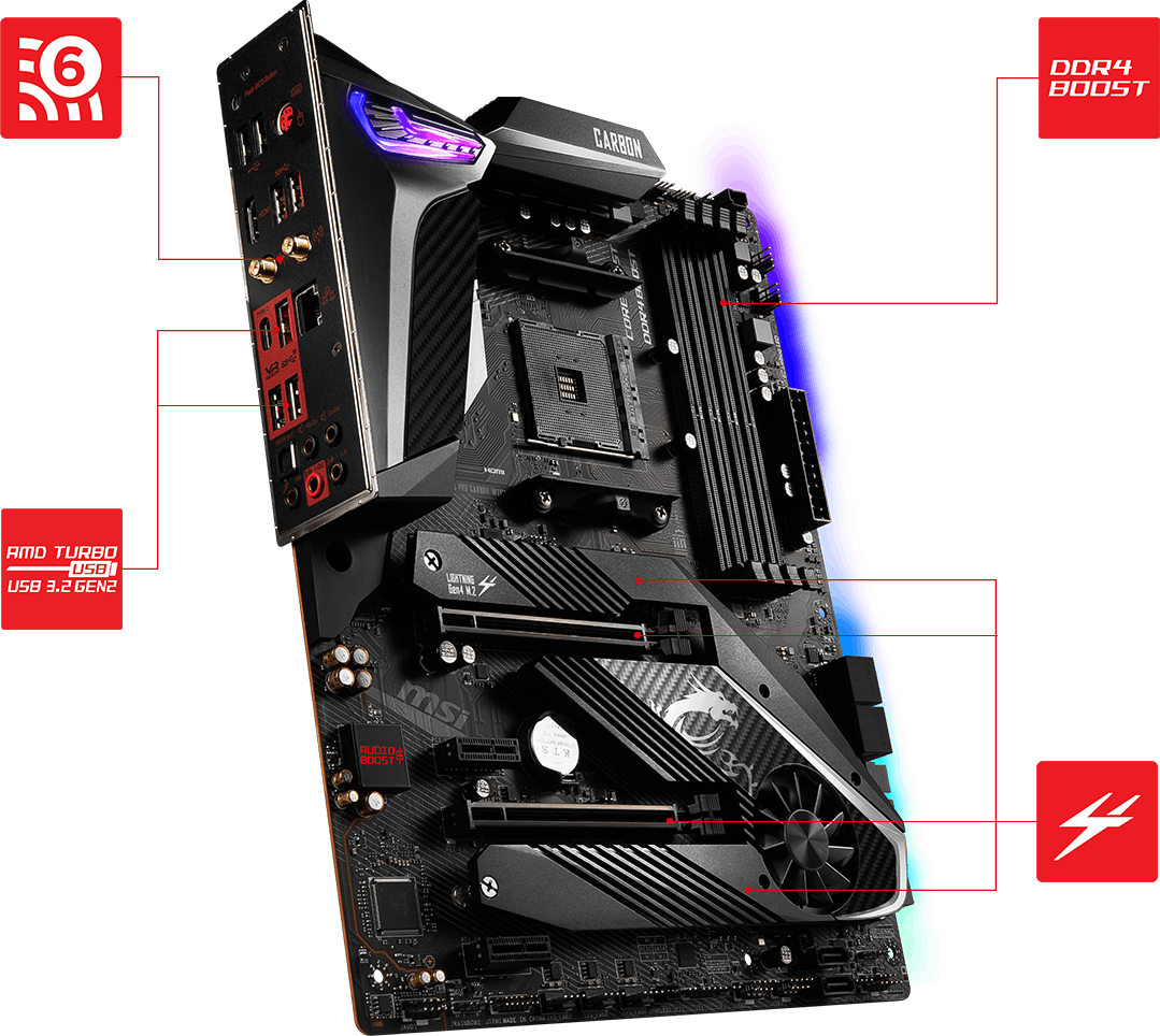 MPG X570 GAMING PRO CARBON WIFI