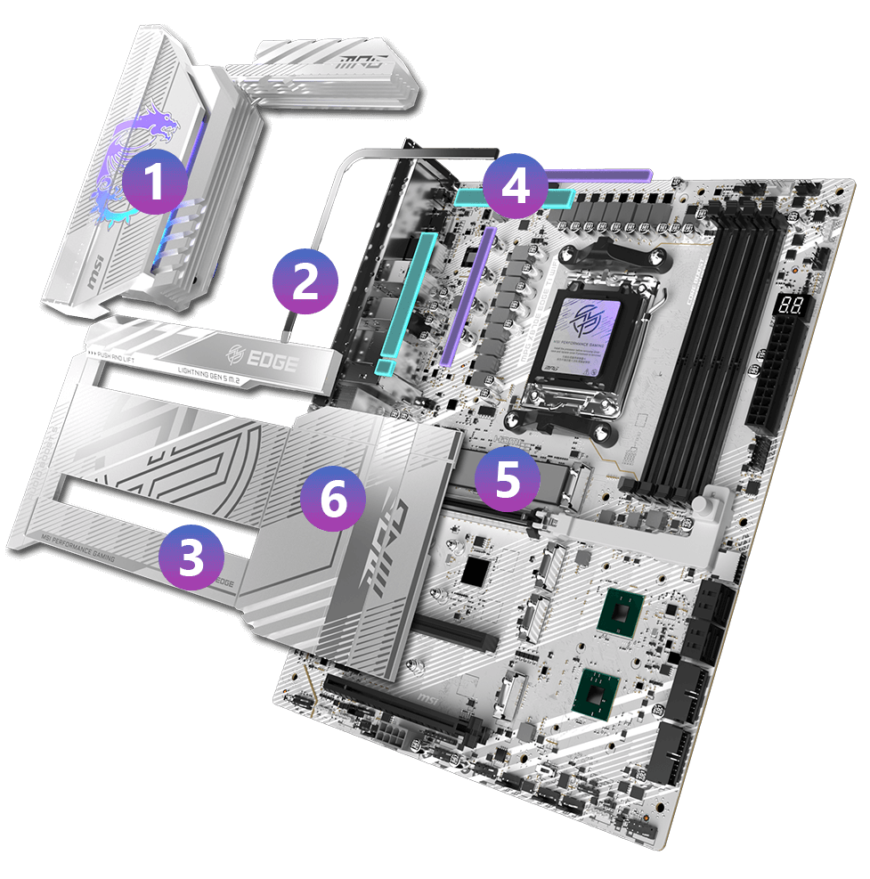 MPG X870E EDGE TI WIFI | Gaming Motherboards｜Best Motherboard for