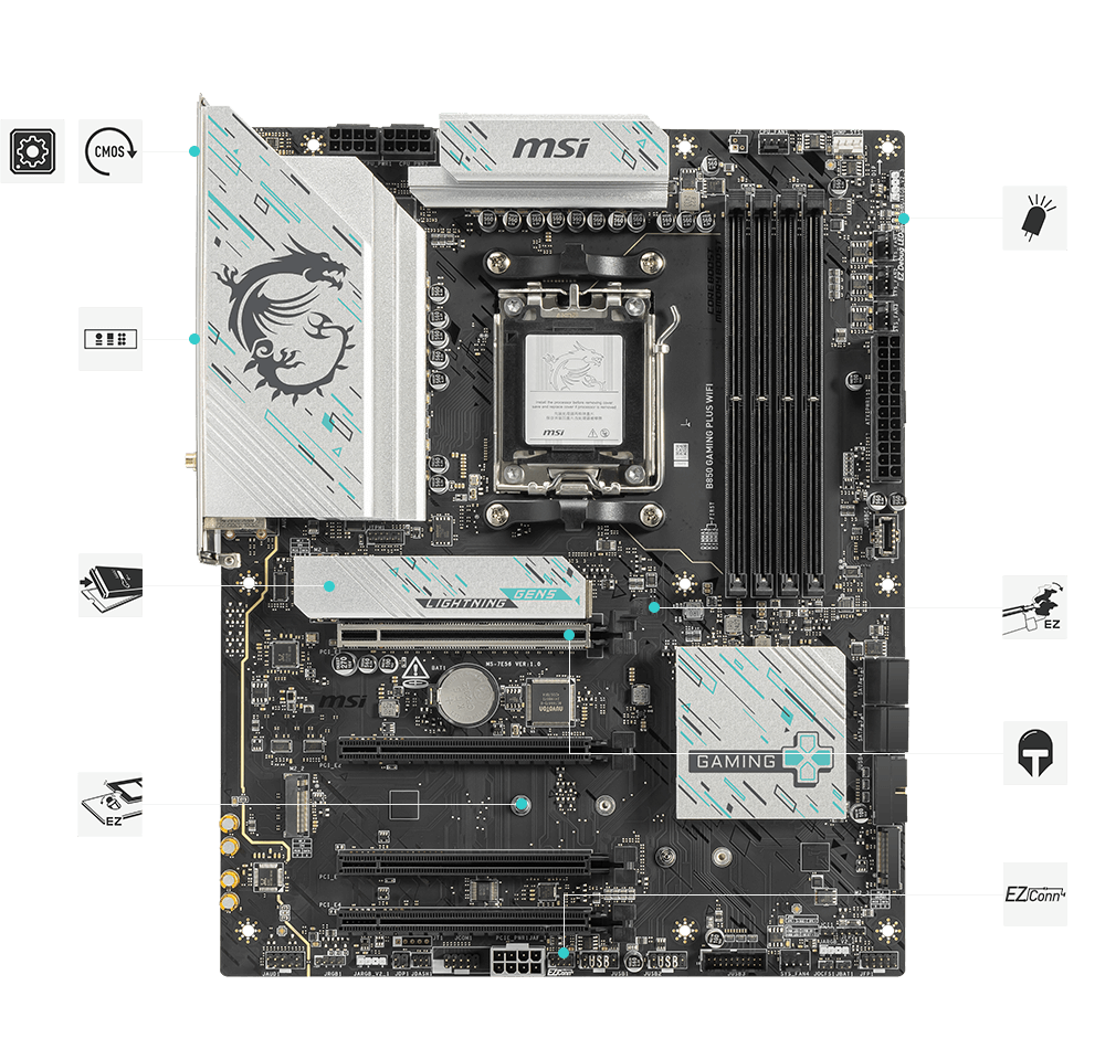 B850 GAMING PLUS WIFI | Gaming Motherboards｜Best Motherboard for
