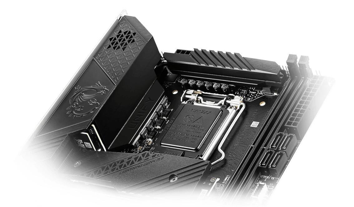 MSI MEG Z590I UNIFY Gaming Motherboard Mini-ITX - Supports 11th