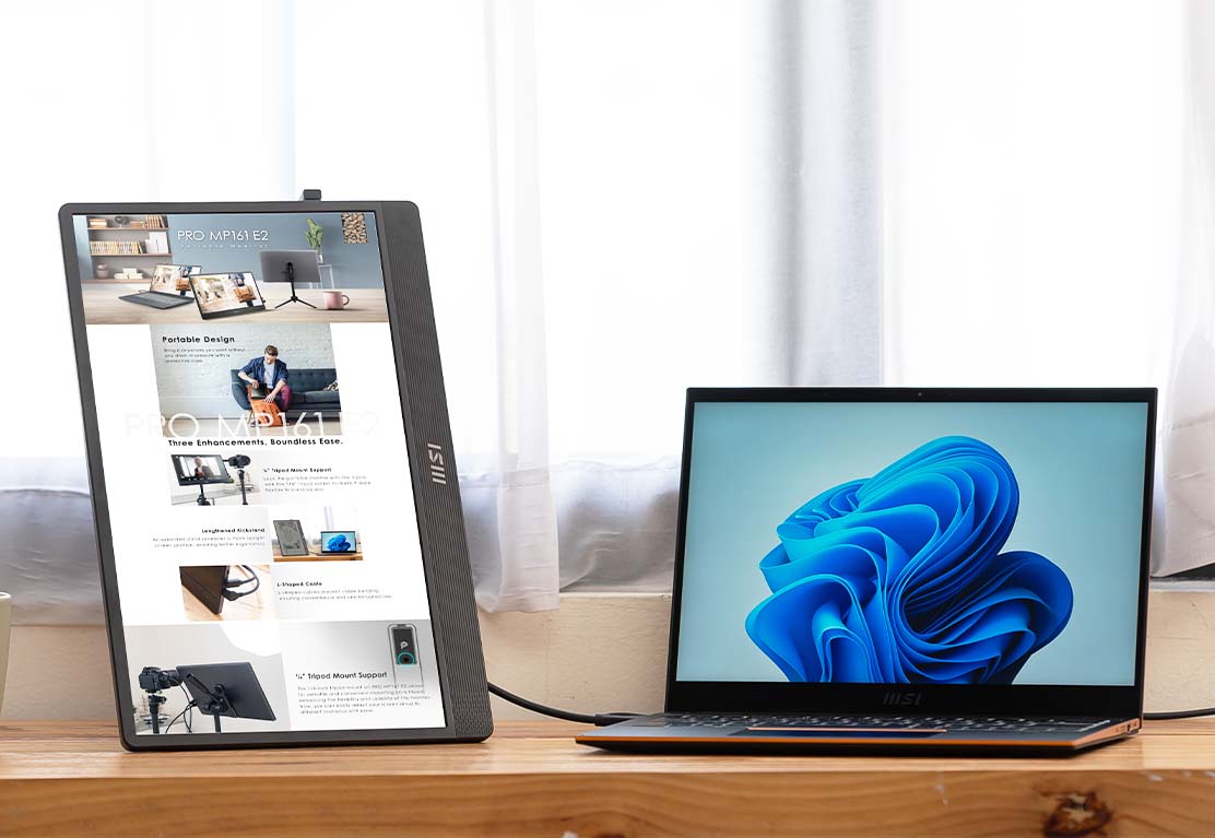 PRO MP161 E2 | Portable & Ultra-slim Business Monitor 15.6 inch | MSI