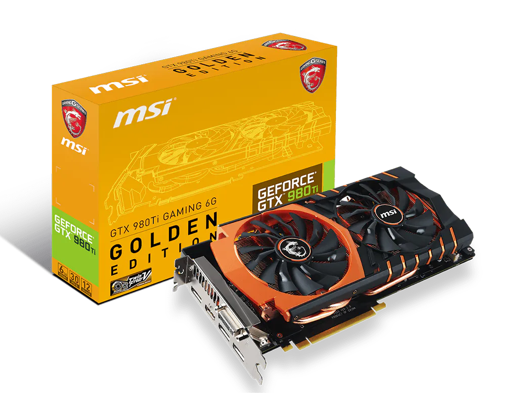 Specification GeForce GTX 980 Ti GAMING 6G GOLDEN EDITION