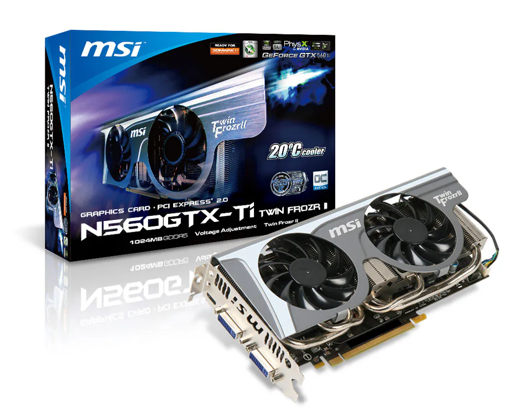 Specification N560GTX-Ti Twin Frozr II/OC | MSI Brasil