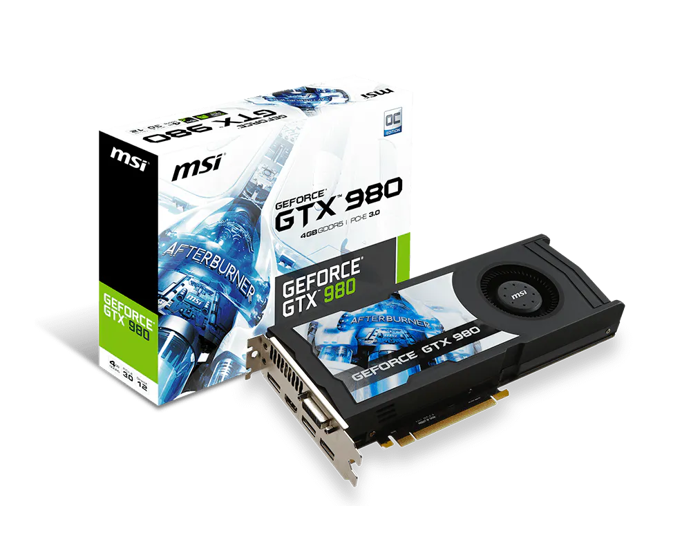 Specification GeForce GTX 980 4GD5 OCV1 | MSI Global - The Leading