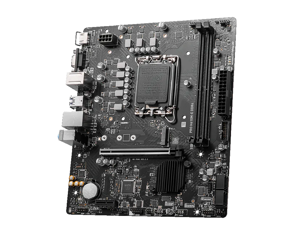 PRO H610M-E DDR4 Motherboard M-ATX - Intel 12th Gen Processors