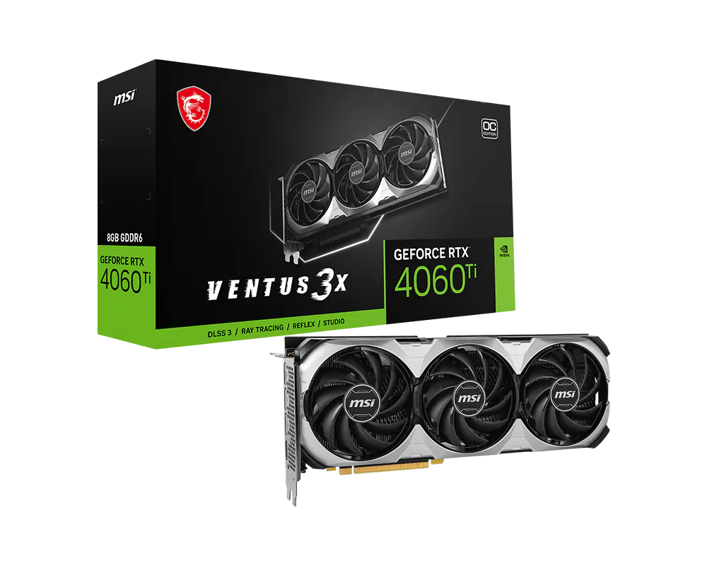 MSI GeForce RTX™ 4060 Ti VENTUS 3X 8G OC