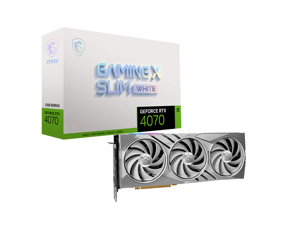 MSI GeForce RTX™ 4070 GAMING X SLIM WHITE 12G