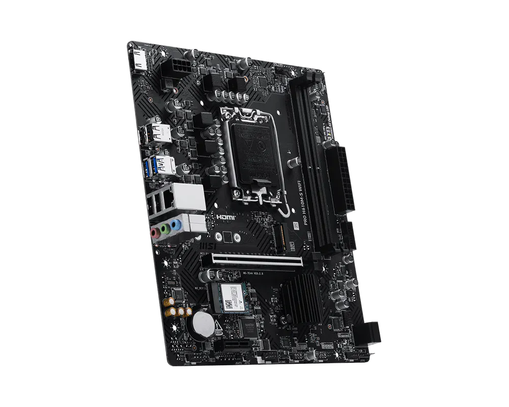 PRO H610M-S WIFI Motherboard M-ATX - Intel 12th & 13th & 14th Gen