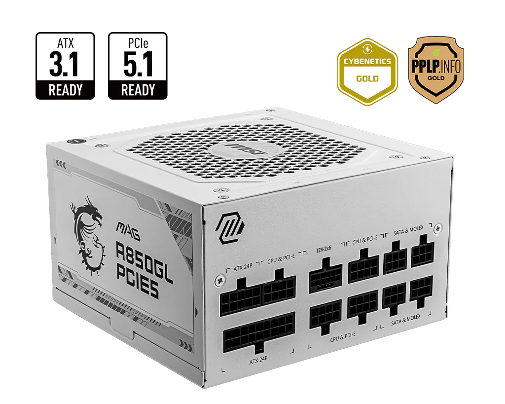 MAG A850GL PCIE5 WHITE