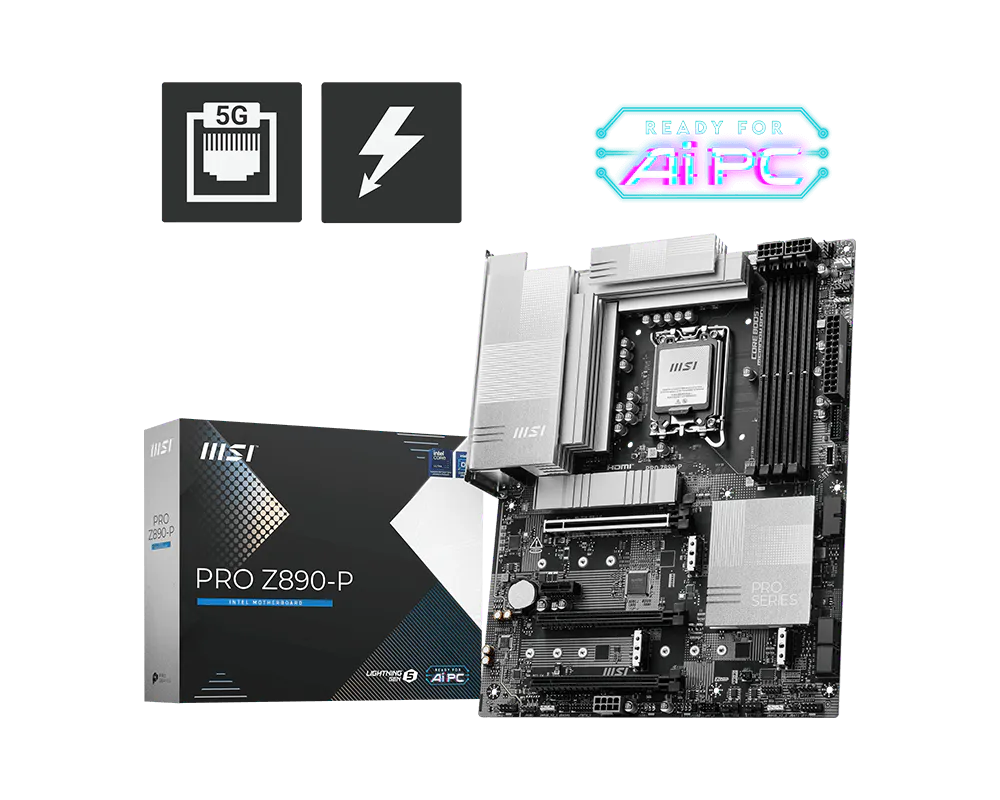 PRO Z890-P | PRO Series Motherboards｜Best Motherboard for AI PC｜MSI