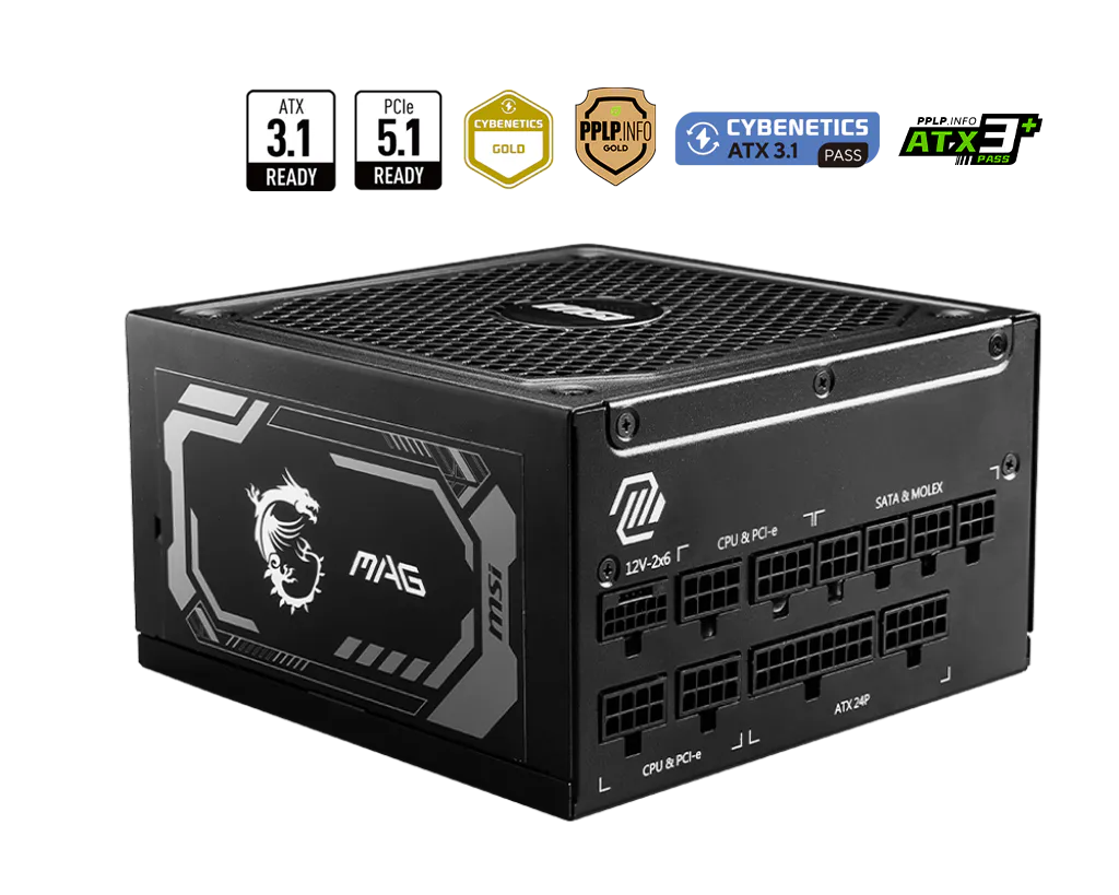 MAG A1250GL PCIE5 | Power Supply | Overflow With Power