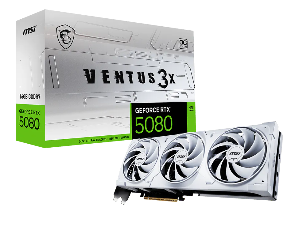 MSI GeForce RTX™ 5080 16G VENTUS 3X OC WHITE