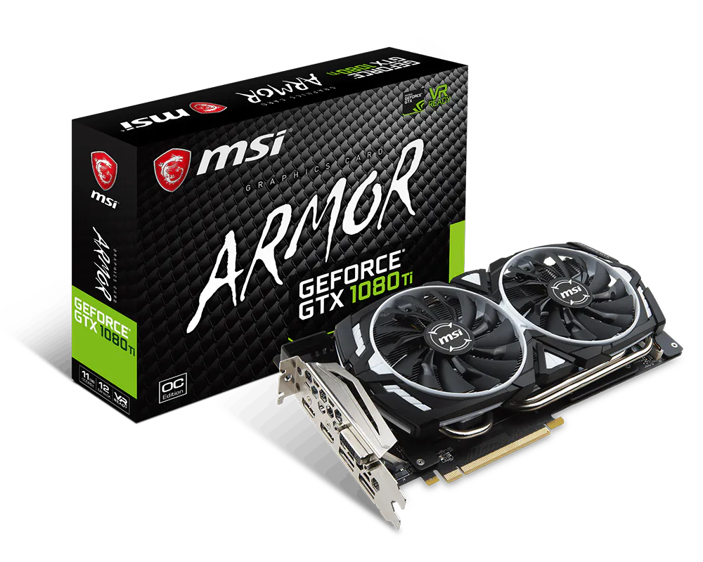 Specification GeForce GTX 1080 Ti ARMOR 11G OC | MSI USA
