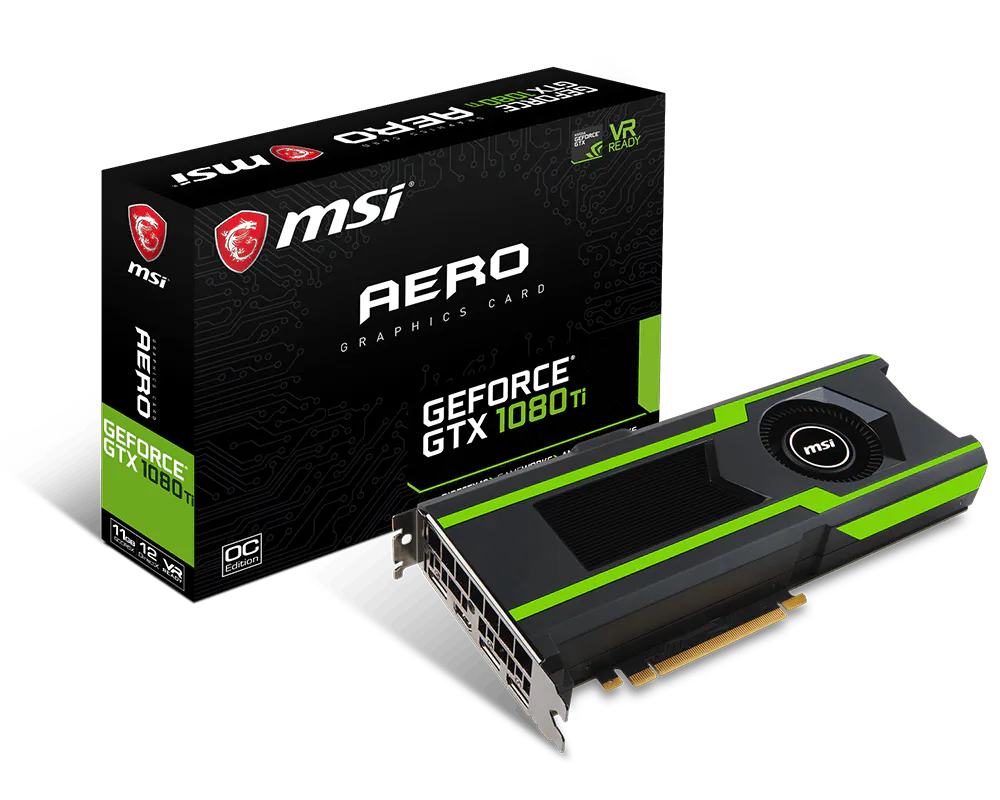 Specification GeForce GTX 1080 Ti AERO 11G OC | MSI USA