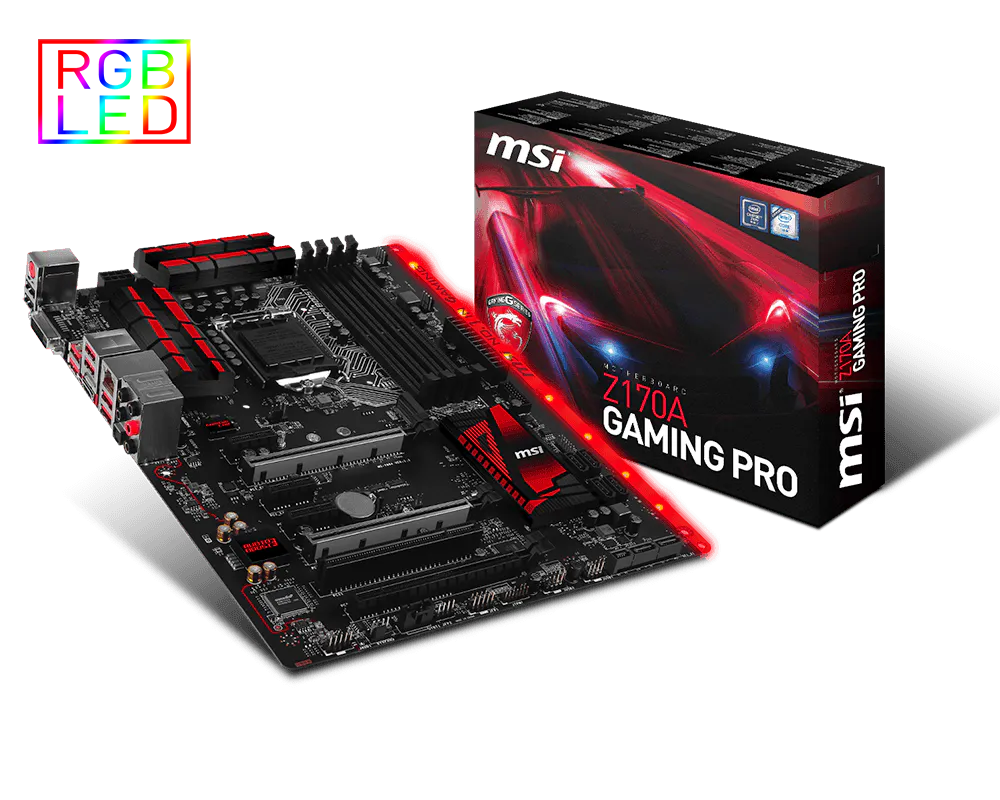 Specification Z170A GAMING PRO | MSI Global - The Leading Brand in