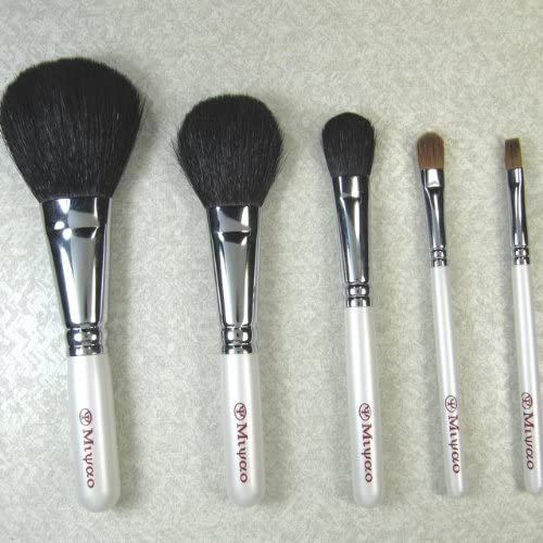 宮尾(Miyao) 熊野筆ホワイトパール・メイクブラシ5本セットの悪い