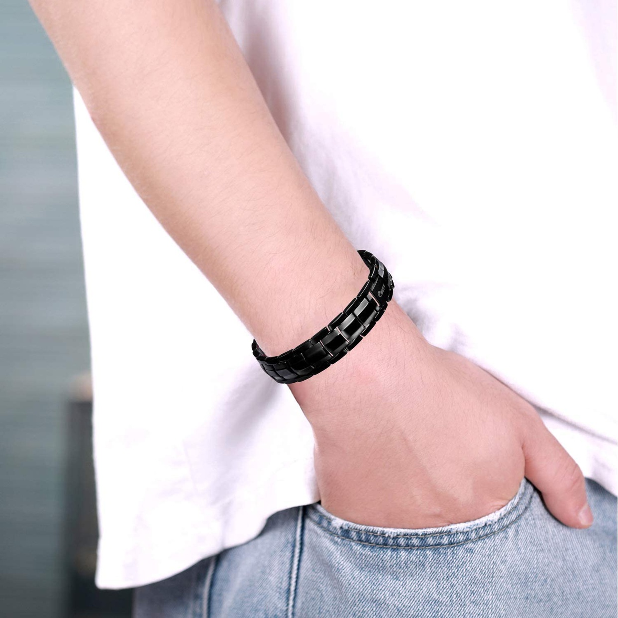 LEVER グルマニウムパワーブレスレット F 純チタン ゲルマニウム 喜平