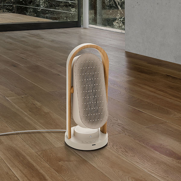 スリーアップ WOOD STYLE 上下左右自動首振りセラミックヒーター(R4786