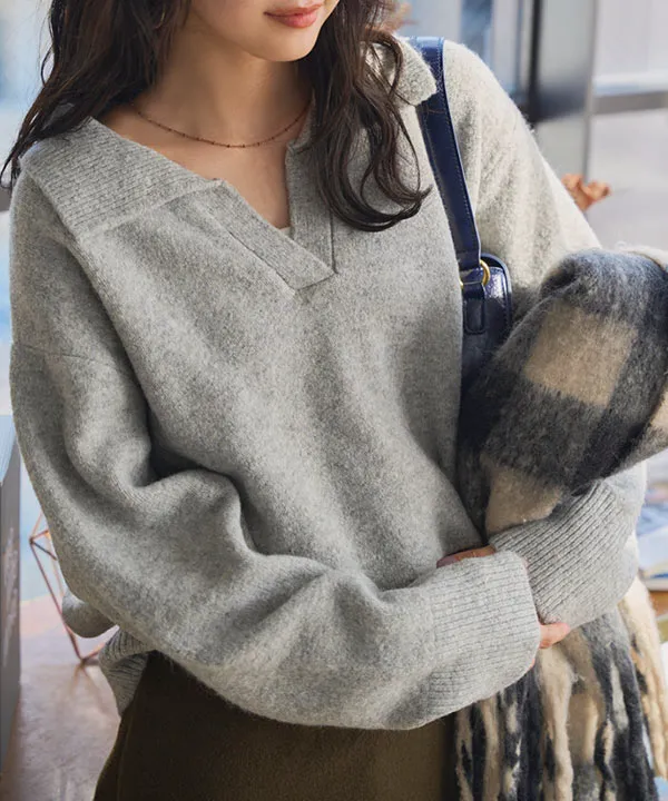 スキッパーニット [N1231] - レディースファッション通販 神戸レタス