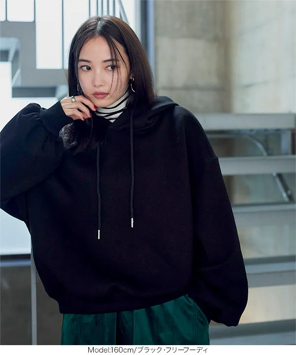 フーディorモックネックプルオーバーダイバートップス [C7344