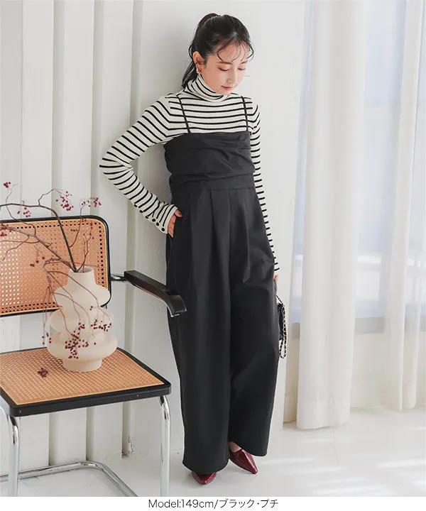 Petitle / プチレ ] ドレープベアキャミサロペット [E3445