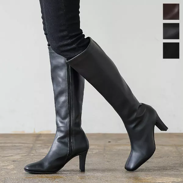 スリムヒールロングブーツ [I2504] - レディースファッション通販 神戸