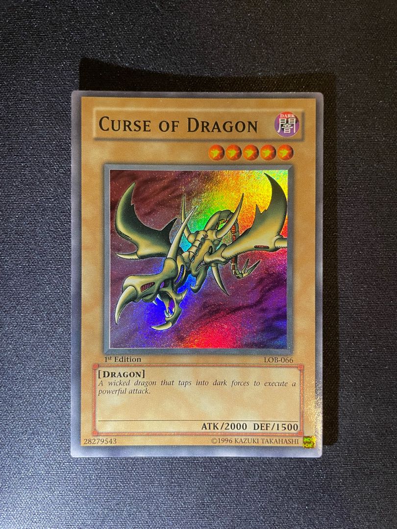 遊戯王 カースオブドラゴン 英語 北米 LOB 1st Glossy スーパー 1枚の