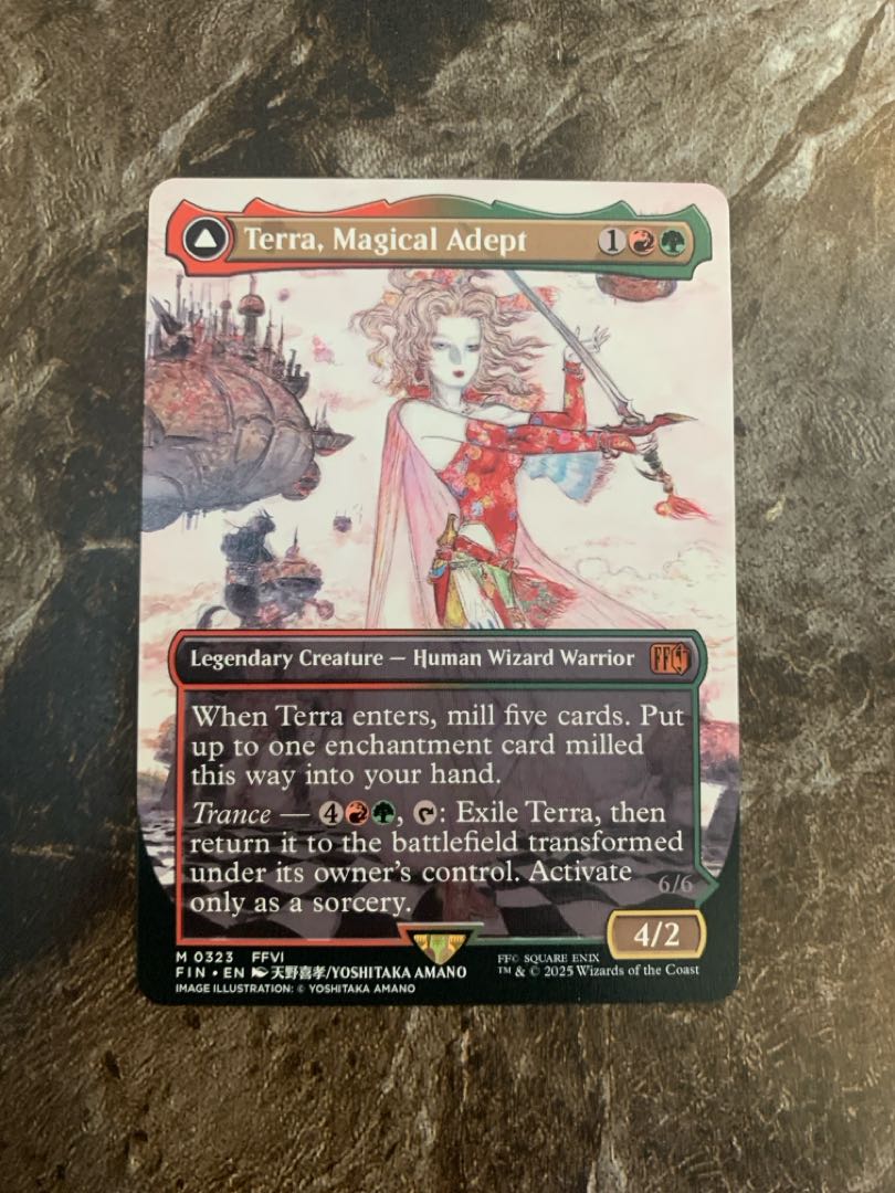 MTG FFコラボ 魔導戦士、ティナ 日本語版 ボーダーレス FOIL 魔導戦士