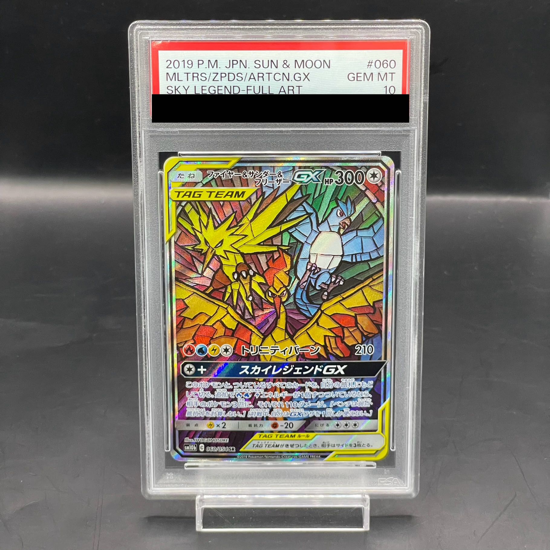 PSA10】ファイヤー＆サンダー＆フリーザーGX SR 060/054 1枚の通販